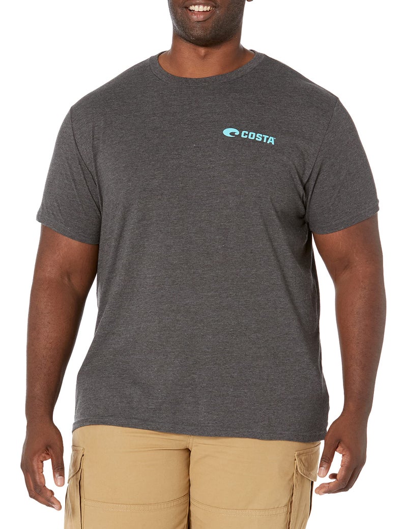 Costa Del Mar Topwater Short Sleeve T Shirt, Dark Heather, Medium - Image 2